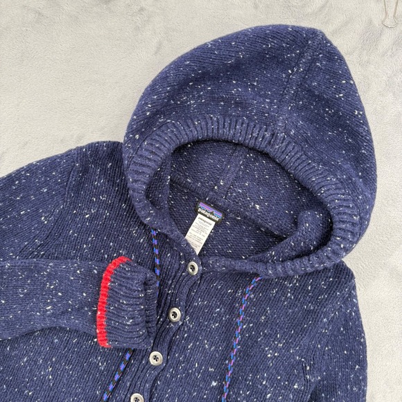 Patagonia Tops - Patagonia Ranchito Hoody Merino‎ Wool Blend Classic Navy Blue Women's Small